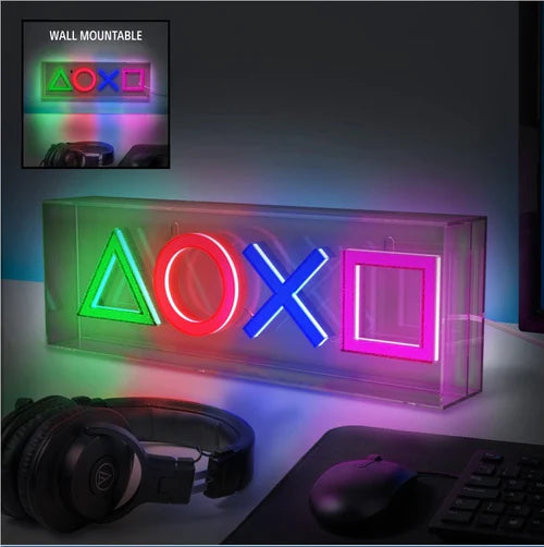 PlayStation Symbols Led Neon Light – Officially Licensed (Paladone)