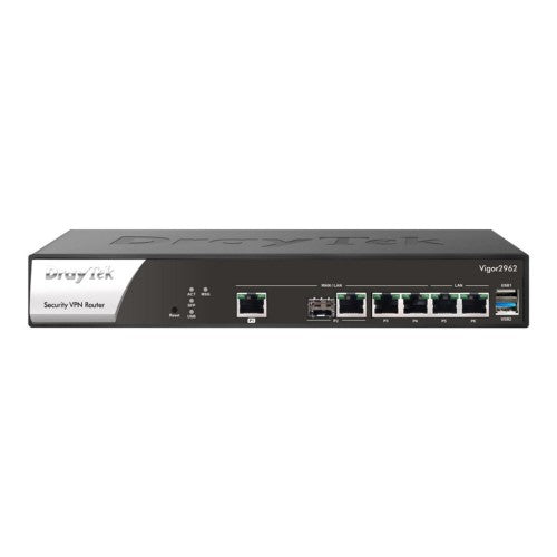 DrayTek Vigor 2962 wired router 2.5 Gigabit Ethernet Black, White