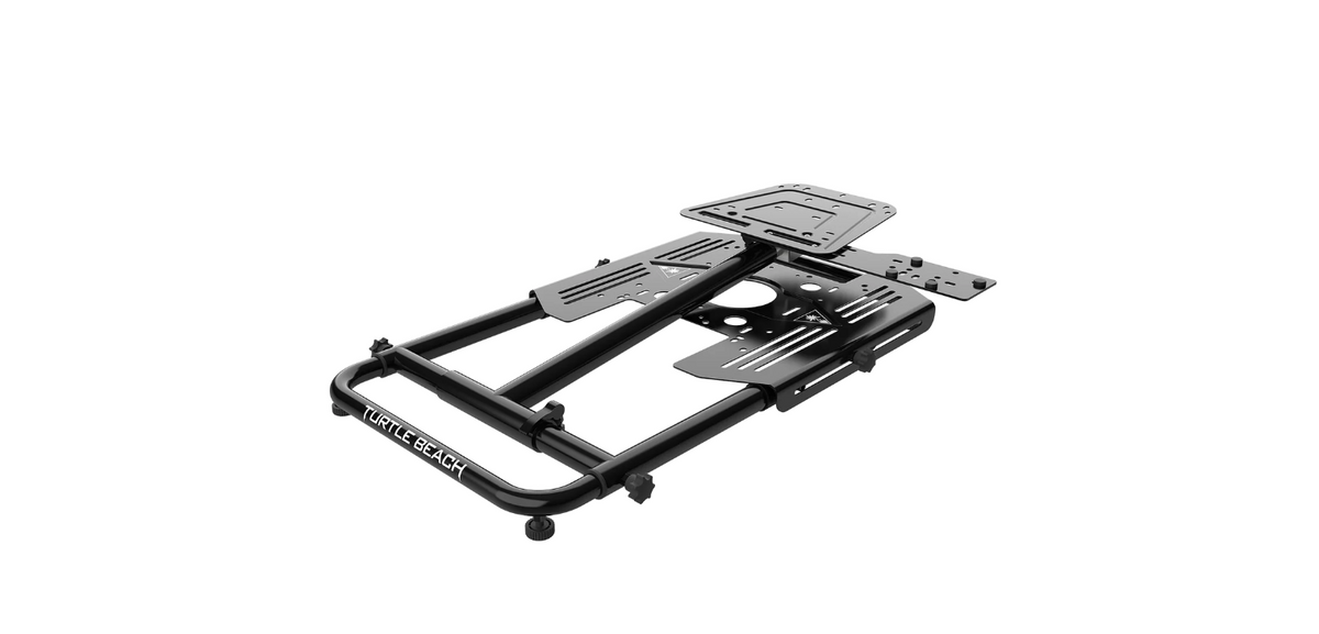 Turtle Beach VelocityOne Stand folded into its compact position for convenient storage