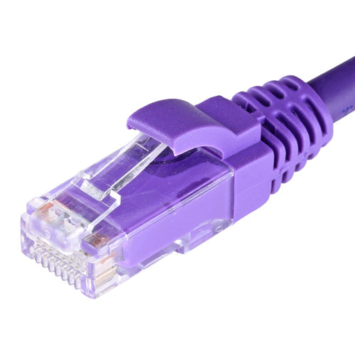 Cablenet 1m Cat6 RJ45 Violet U/UTP LSOH 24AWG Snagless Booted Patch Lead