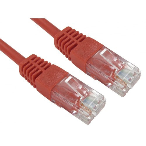 Cables Direct 5m Cat5e networking cable Red U/UTP (UTP)