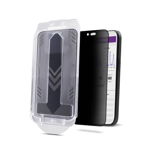 StarTech.com 4-Way 360 Privacy Screen For iPhone 16 Pro, Supports Portrait/Landscape Orientation, Touch-Enabled, Tempered Glass Protector, 4Way Filter, TAA