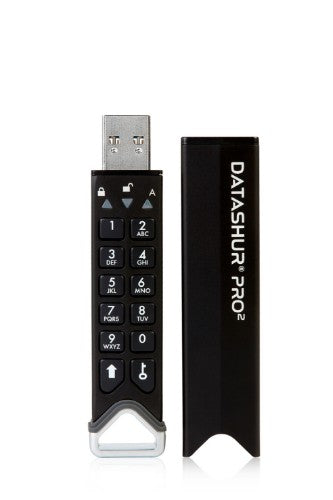 iStorage datAshur PRO2 16 GB | Secure Flash Drive | FIPS 140-2 Level 3 Certified | AES-XTS 256-bit hardware encryption | Password protected | Dust/Water-Resistant |