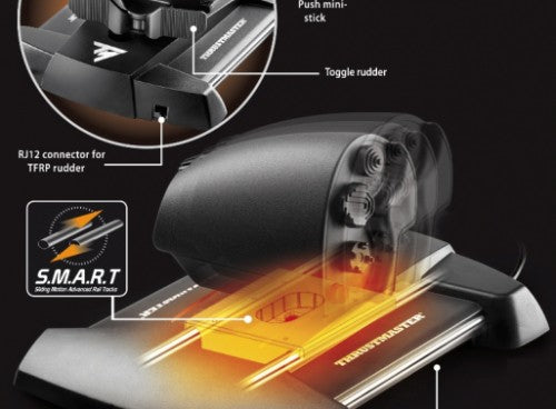 Thrustmaster T-16000M FCS Hotas Black, Orange USB Joystick Analogue / Digital MAC, PC