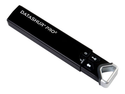 iStorage datAshur PRO2 64 GB | Secure Flash Drive | FIPS 140-2 Level 3 Certified | AES-XTS 256-bit hardware encryption | Password protected | Dust/Water-Resistant |