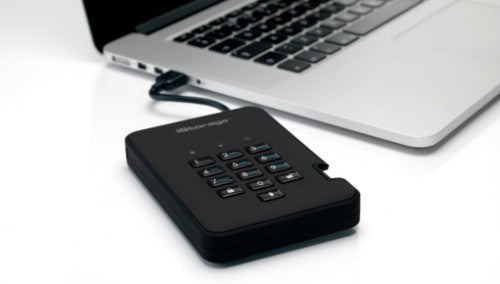 iStorage diskAshur² HDD 500GB Black | Secure Portable Hard Drive |AES-XTS 256-bit Hardware Encryption | PIN protected | OS & Platform Independent | TAA Compliant |Brute force hack defence | Dust/Water Resistant