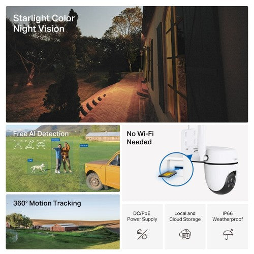 TP-Link TAPO C501GW security camera Turret IP security camera Outdoor 1920 x 1080 pixels Wall