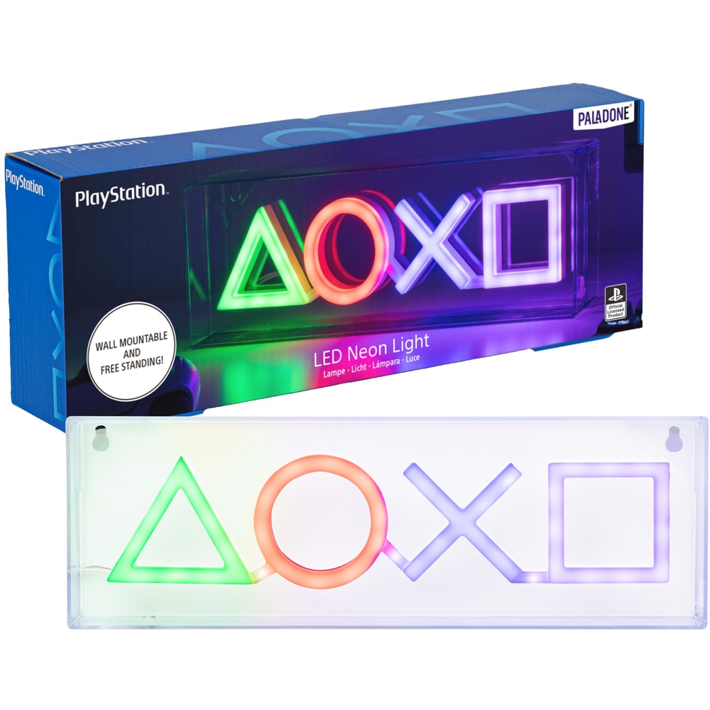 PlayStation Symbols Led Neon Light – Officially Licensed (Paladone)
