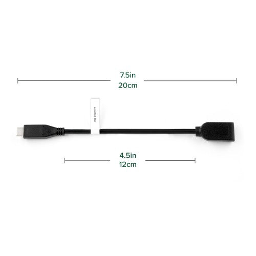 Plugable Technologies USB C to USB Adapter Cable with Driverless Technology, Enables Connection of USB Type C Laptop, Tablet, or Phone to a USB 3.0 Device (8 inch / 20 cm)