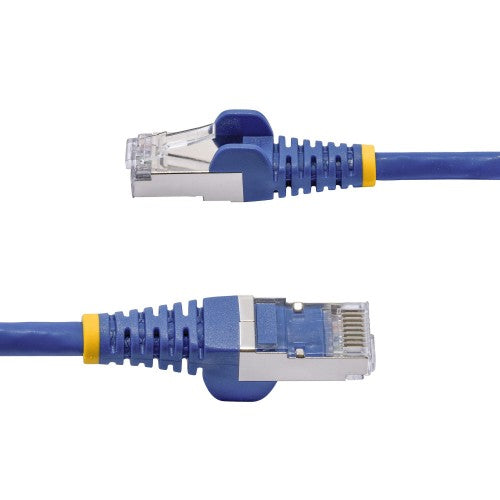 StarTech.com 2m Blue CAT8 Ethernet Cable, Snagless RJ45, 25G/40G, 2000MHz, 100W PoE++, S/FTP, 26AWG Pure Bare Copper Wire, LSZH, Shielded Network Patch Cord w/Strain Reliefs, Fluke Channel Tested