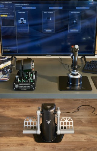 Thrustmaster TPR Rudder Black, Silver USB Flight Sim Analogue PC