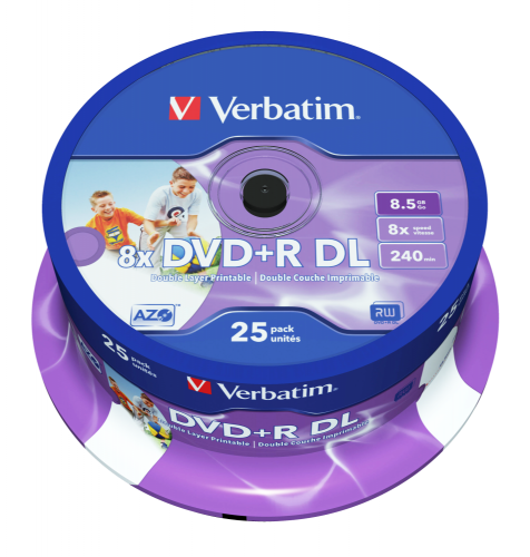 Verbatim 43667 blank DVD 8.5 GB DVD+R DL 25 pc(s)