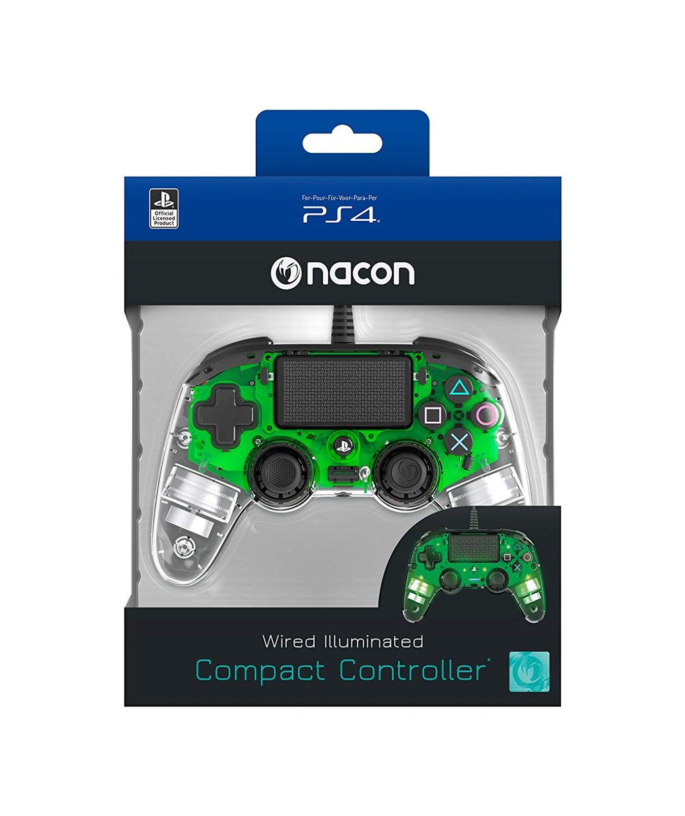 Nacon Ps4 Compact Ctrl Grn Le - Want a New Gadget